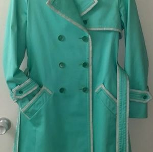Coach Trenchcoat in Tiffany Blue size 4